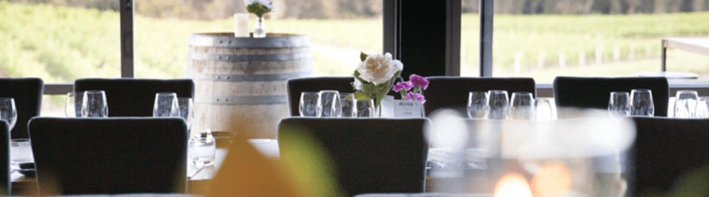 Interior of the Audrey Wilkinson tasting room in Pokolbin, Australia